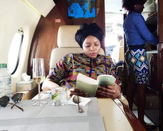4 "From okada, taxi, and rickety cars to JETS!" Yemi Alade flies in a private jet