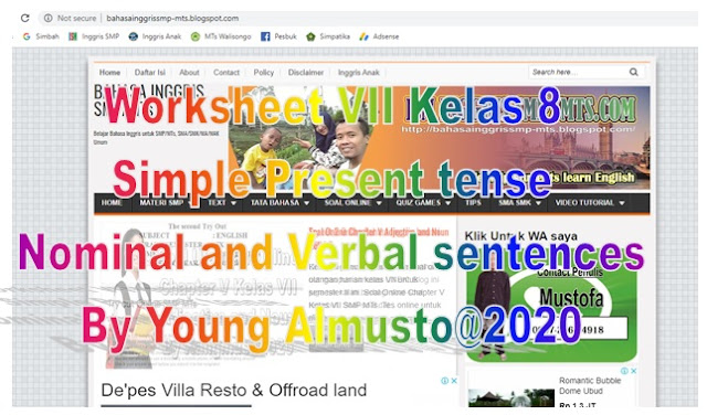 Worksheet 1 Simple Present Kelas 8 BAHASA INGGRIS SMP/MTs Worksheet 1 Simple Present Kelas 8 BAHASA INGGRIS SMP/MTs