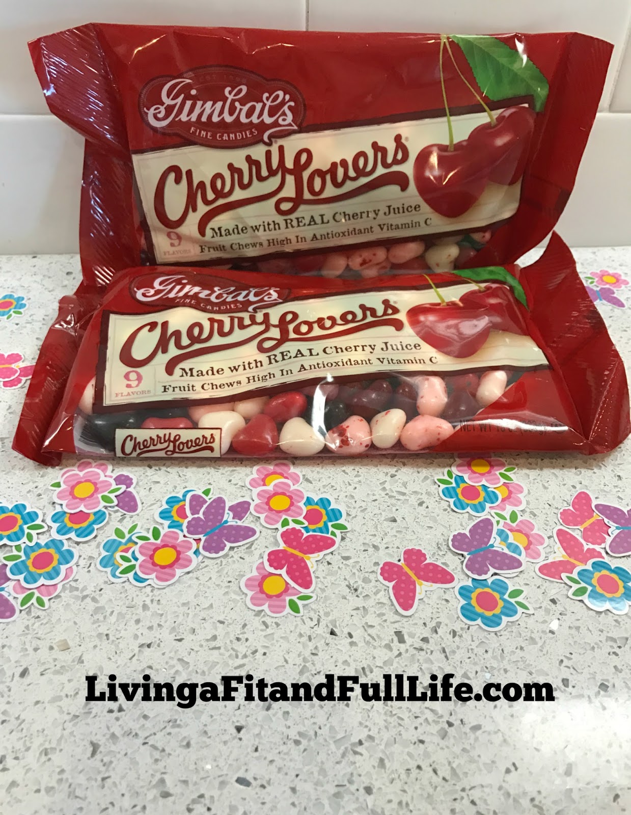 Living a Fit and Full Life Cherry Lovers from Gimbal's Fine Candies