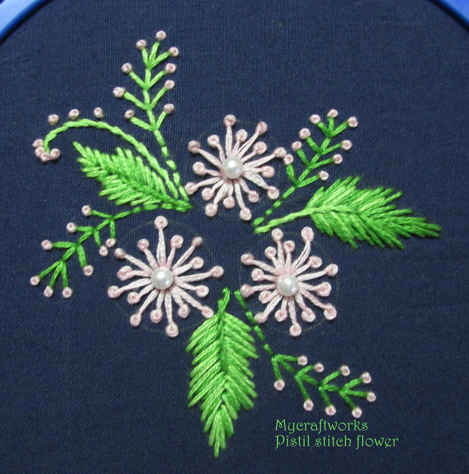 MY CRAFT WORKS Pistil stitch flower and MCP update