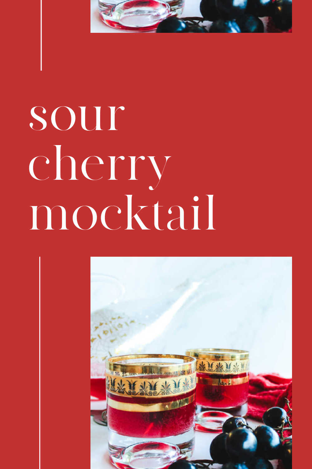 sour cherry mocktail