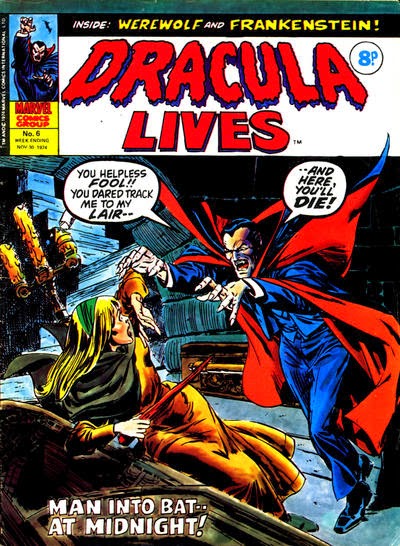 Marvel UK Dracula Lives #6 