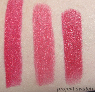 Cherry Frost (514A), Hot Red (519A), Cinnamon (509A) swatches