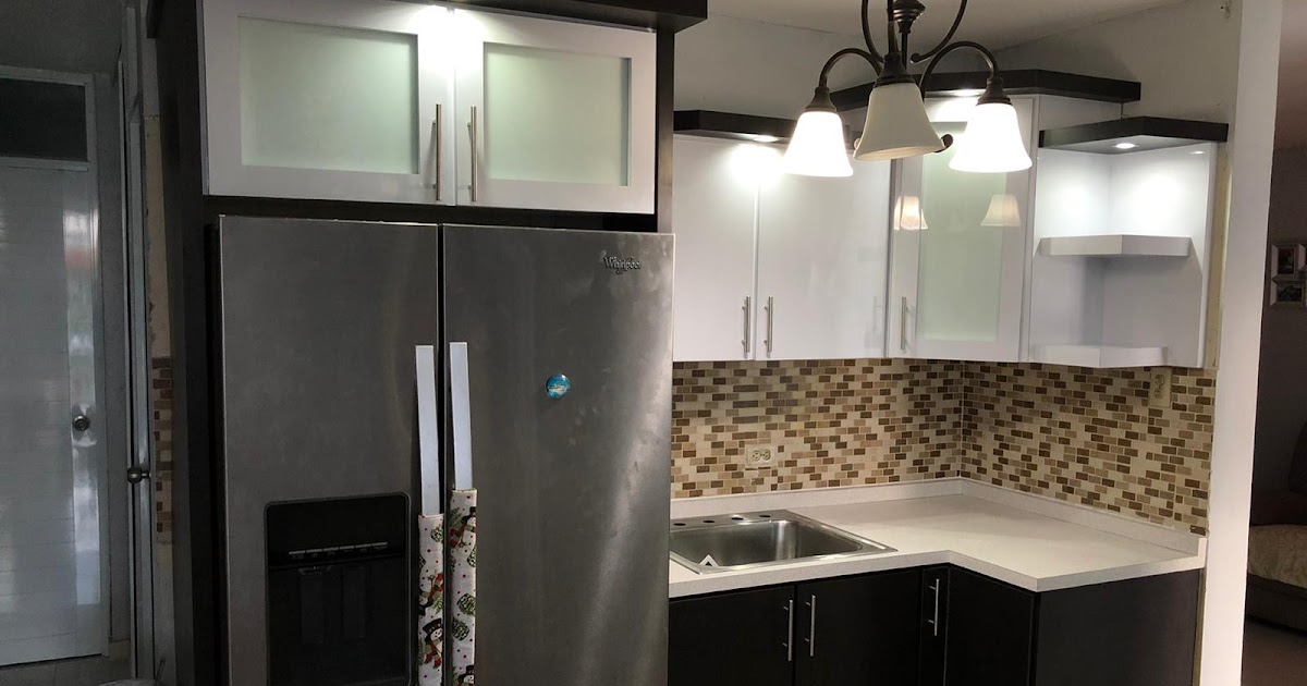 Gabinete a la medida color blanco y wengue