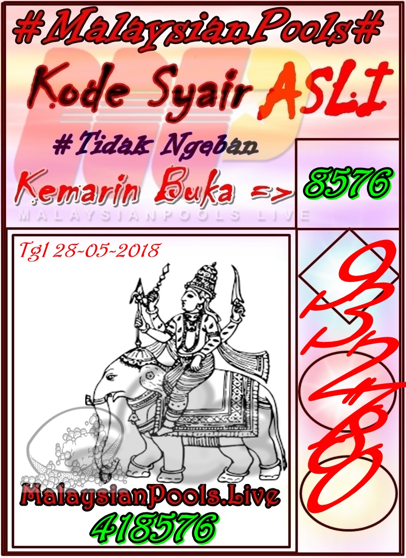 Prediksi Togel Malaysianpools Senin 28 Mei 2018 Tips dan Trik Judi Online