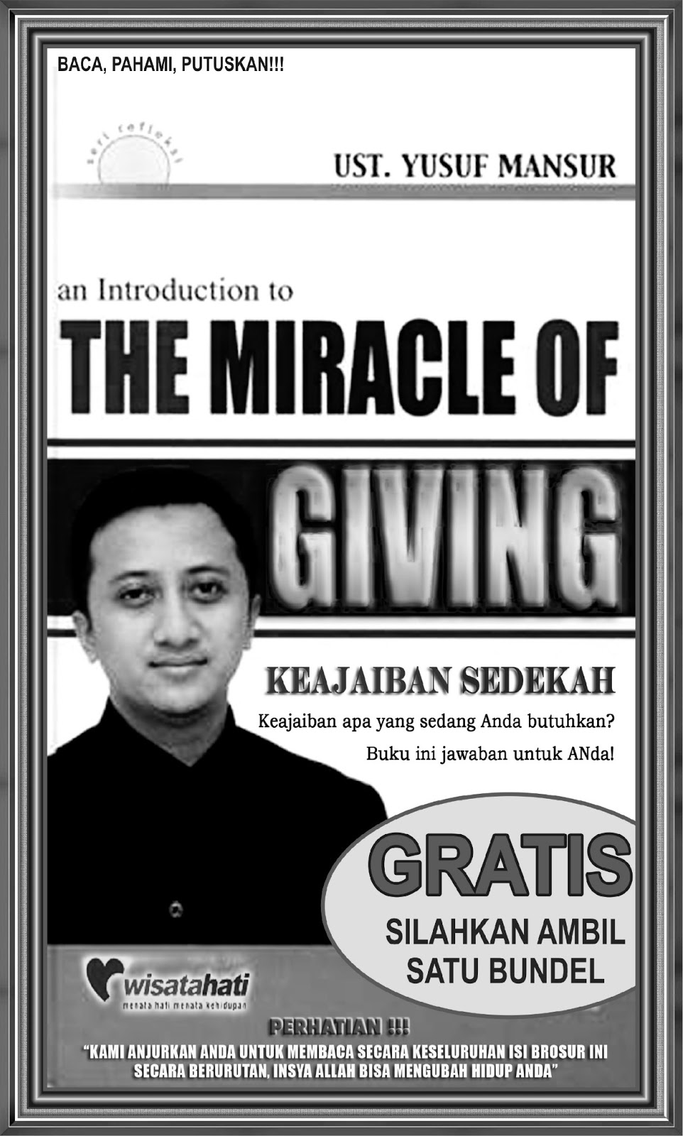 Bersama mencapai sukses KEAJAIBAN SEDEKAH MENURUT UST. YUSUF MANSYUR