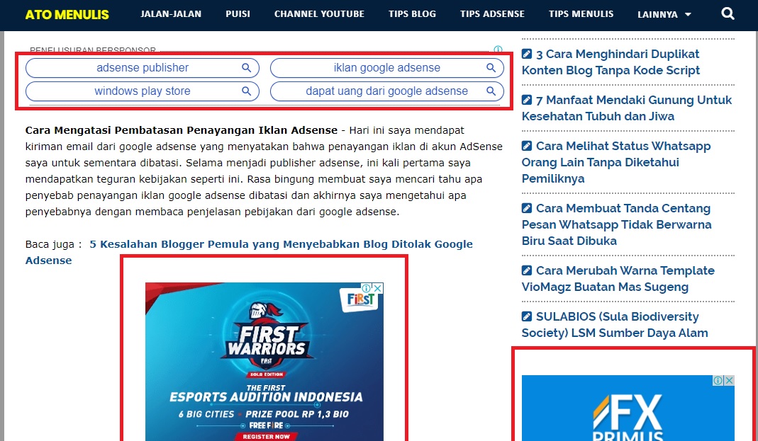 Pembatasan Penayangan Iklan AdSense: Memahami Kebijakan dan Mengoptimalkan Pendapatan