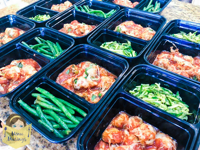 Baked Chicken Meatball Parm_menumusings.com