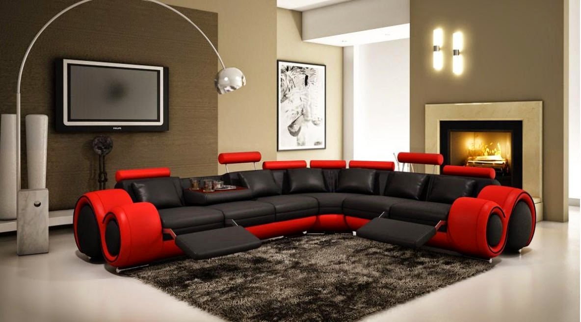 Reclining Sofa Sets Sale: Red Reclining Living Room Sets