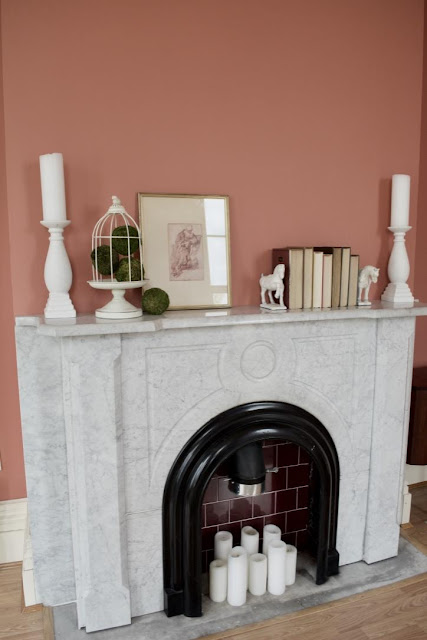 marble fireplace