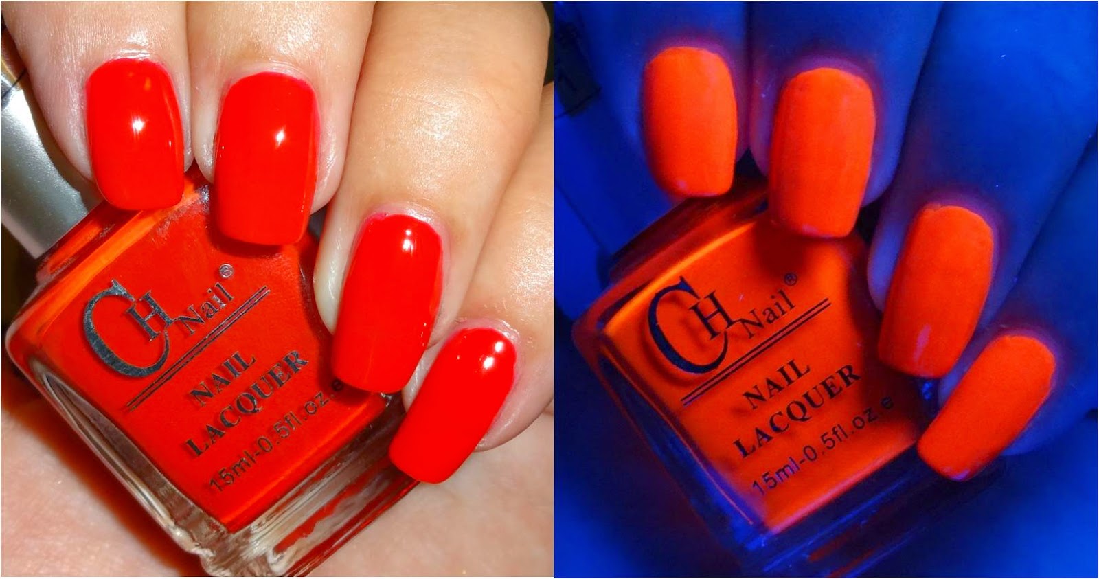 7. Fluorescent Red Nail Polish - wide 9