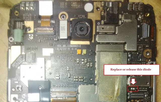 Fix Damage Xiaomi Redmi Note 3 Pro Not Charging Replace Diode