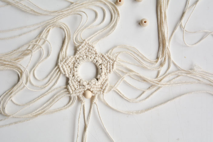 6 vueltas de nudo de festón