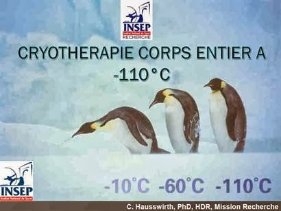 La Cryothérapie à l'INSEP
