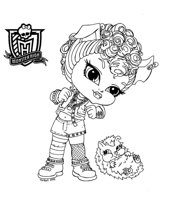 Baby Monster High Coloring Pages Coloring Print