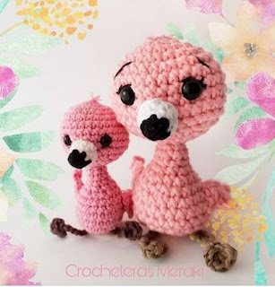 PATRON GRATIS FLAMENCO AMIGURUMI 45138