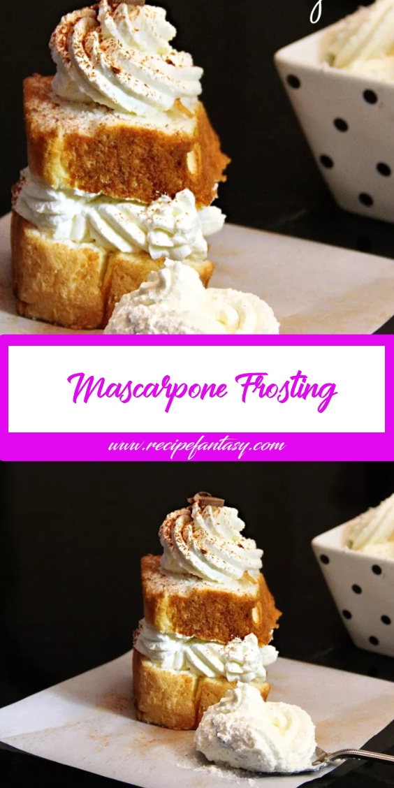 Mascarpone Frosting Recipe Imajination