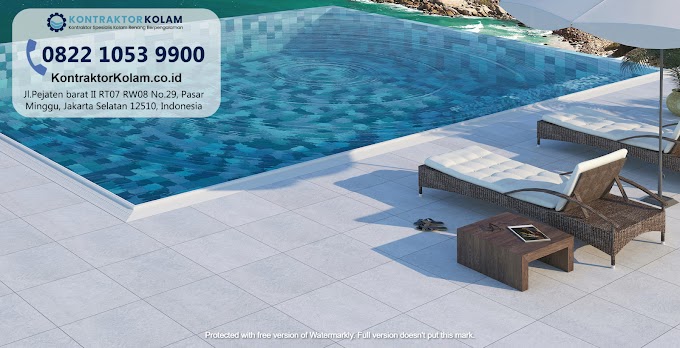 Jual & Pasang Keramik Mozaik Kolam Renang Malang • 0822 1053 9900