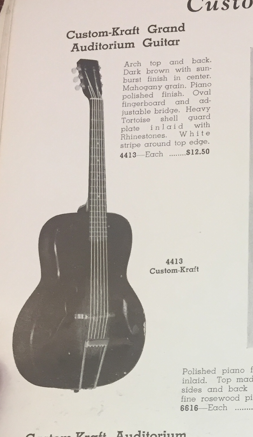 1930s Custom Kraft Guitar Models S. Nathaniel Adams