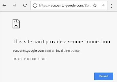 ERR_SSL_PROTOCOL_ERROR