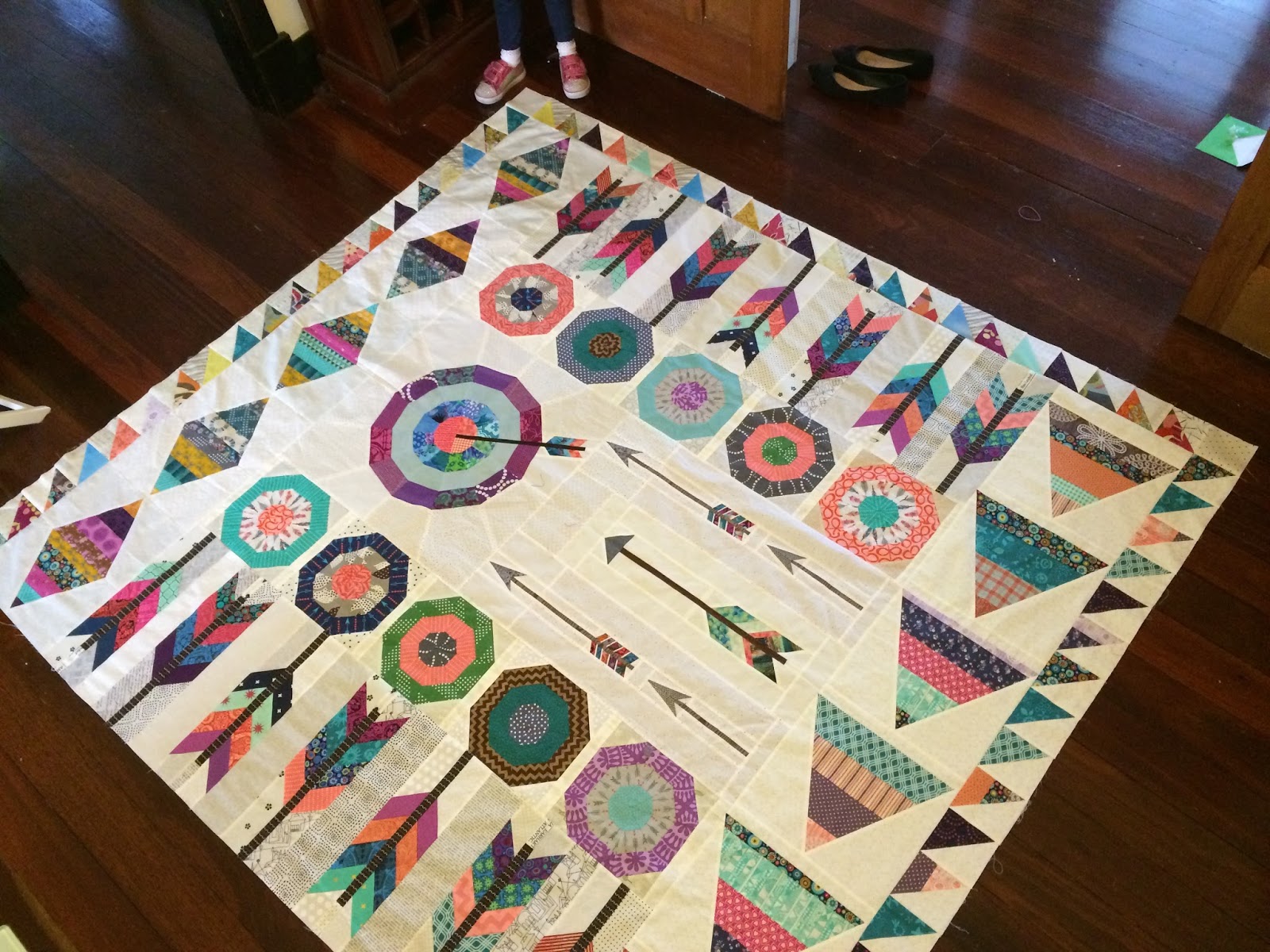 Sew Giving: Possum Magic - Final Border on Riddle and Whimsy's Quilt