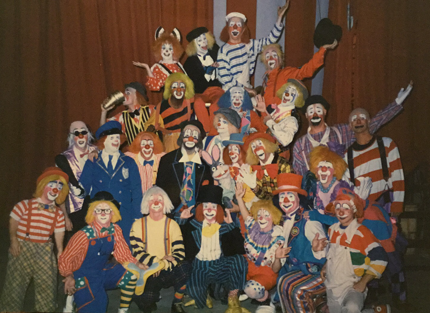 Pat Cashin's CLOWNALLEY Ringling Gold Unit Clown Alley 1988