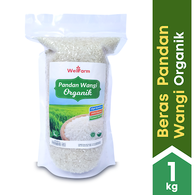 beras pandan wangi organik di kota Palembang
