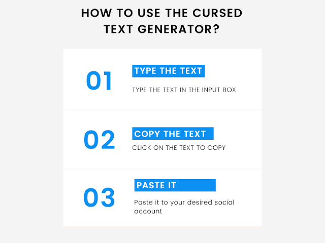 How to use the Cursed Text Generator