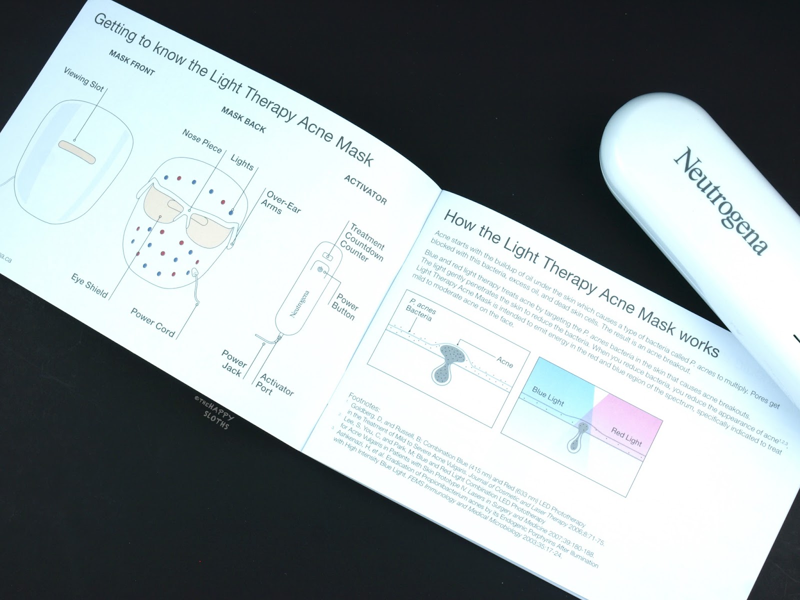 Beauty + Tech Neutrogena Light Therapy Acne Mask Review The Happy