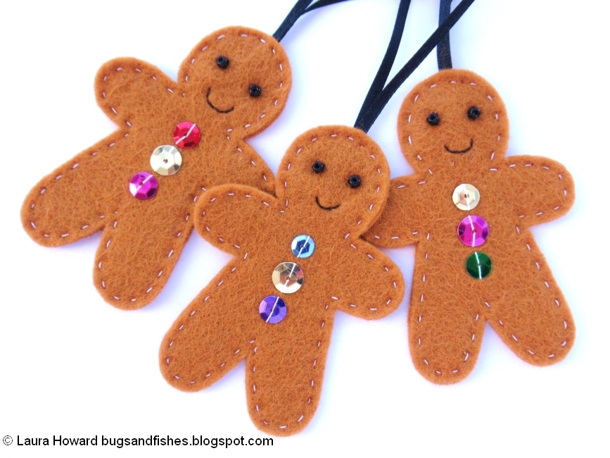 Bugs and Fishes by Lupin: How To: Sew Easy Felt Gingerbread Men ...