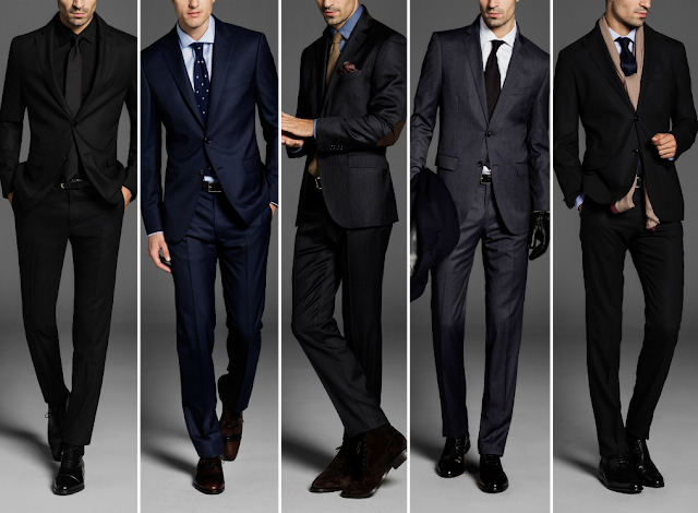 Propuestas de Hombre para Navidad. Trajes de Massimo Dutti