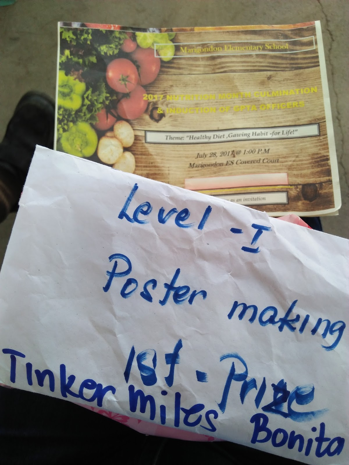 Nutrition Month 2017 Poster Making Winner Level 1 Tinker Myles