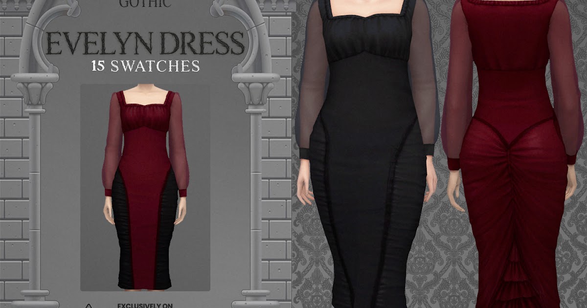 Evelyn: A Sims 4 CC Dress