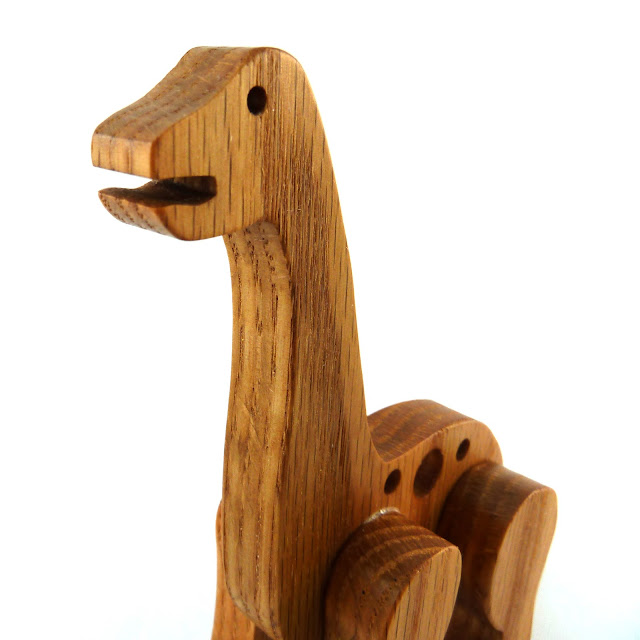 Handmade Wood Dinosaur Toy, Brontosaurus, Apatosaurus, Sauropod - Made to Order - Wood Toy Animal