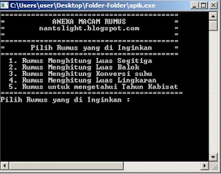 Contoh Penggunaan Switch-Case di Borland C++ ~ Nant's Light.