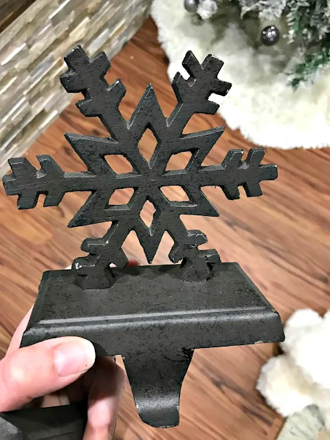 snowflake stocking holder
