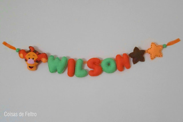 Mobile de feltro coisas de feltro