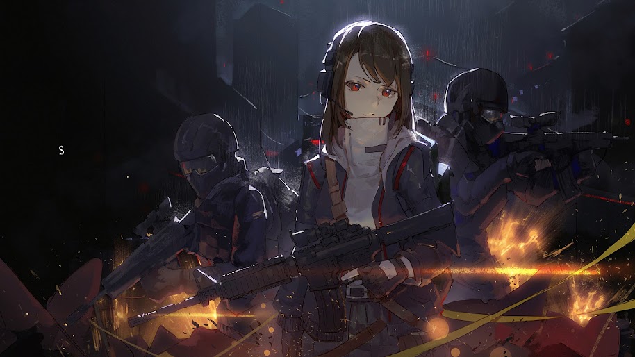 Anime Girl Soldier 4k 3840x2160 Wallpaper 19