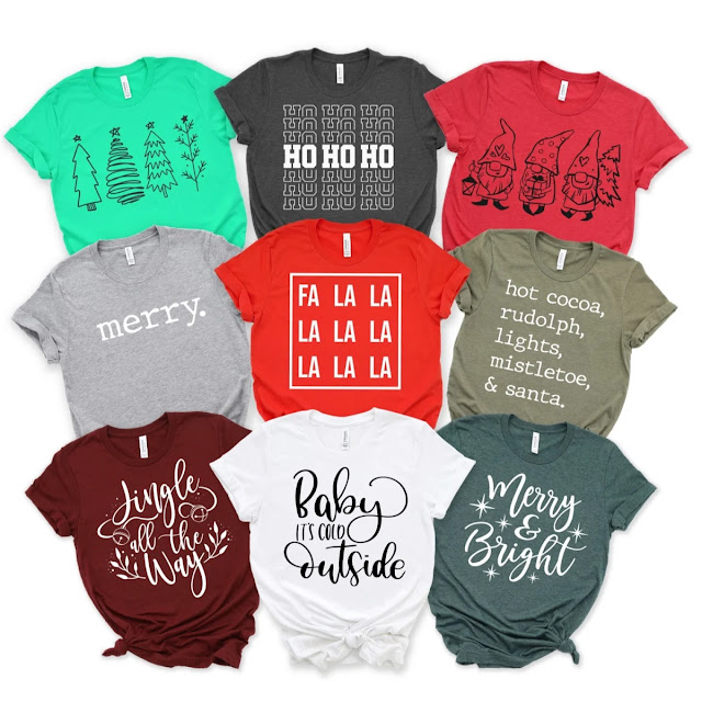Cute Christmas Graphic Tees 