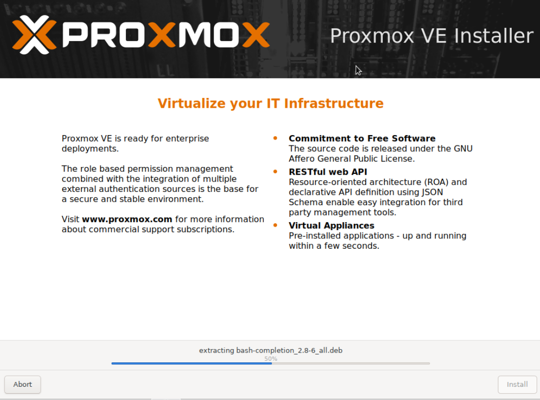 Proxmox: Installation