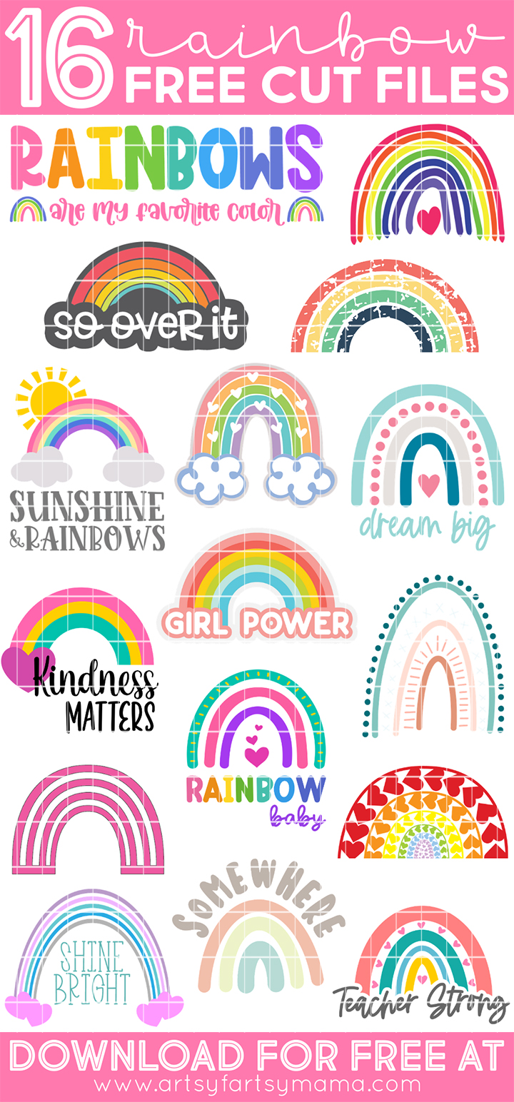 16 Free Rainbow Cut Files