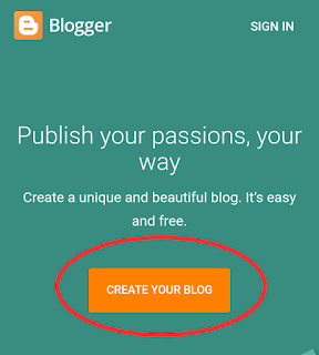 Creating your blog with blogspot