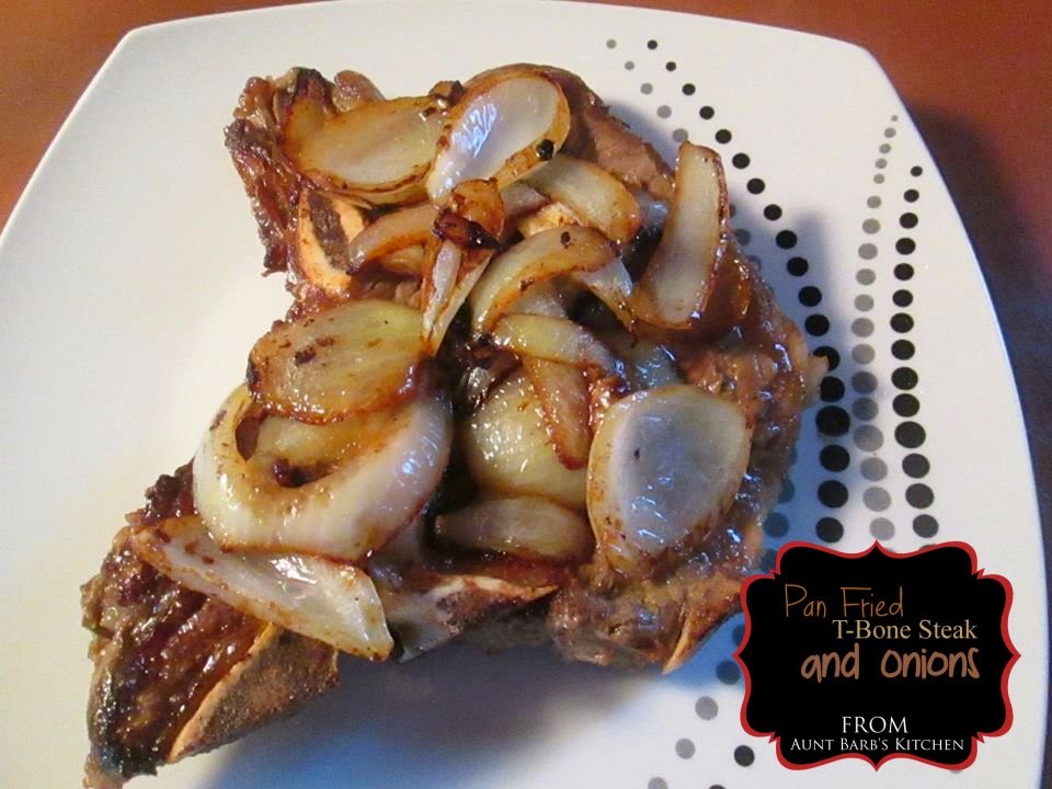 Recipe Rebels PAN FRIED TBONE STEAK AND ONIONS