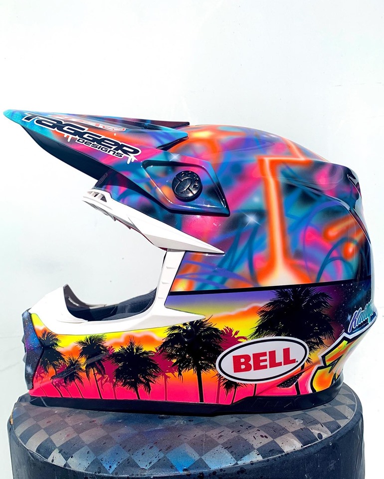 Racing Helmets Garage Bell Moto9 Flex K.Bugs 2019 by Tagger Designs