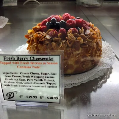 fresh berry cheesecake in Draeger's Market at Blackhawk Plaza in Danville, California