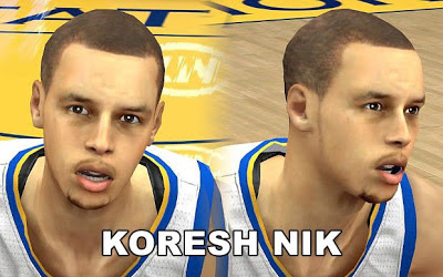 NBA 2K13 Stephen Curry Cyberface Patch