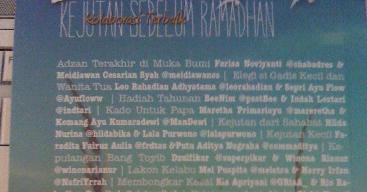Kumpulan Cerpen Singkat Dan Penulisnya - Listen ll