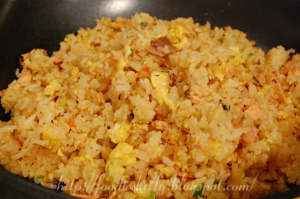 Foodie Daily Smoked Salmon Fried Rice