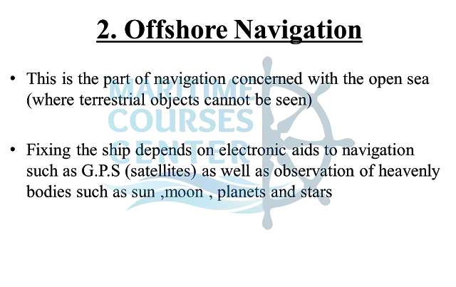 introduction to navigation | navigation meaning | navigation definition Offshore navigation