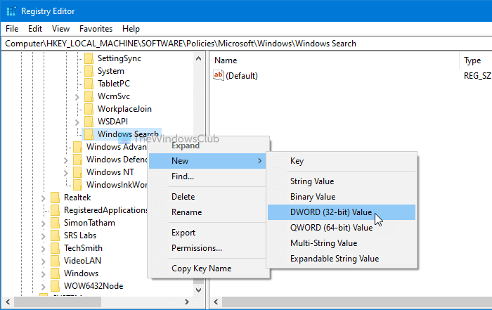 Cómo evitar que Windows agregue automáticamente carpetas compartidas al índice de búsqueda
